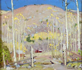 Aspens Up Twining Way by Victor Higgins