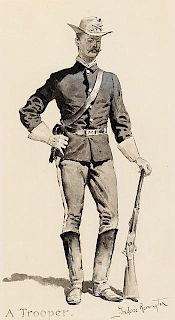 A Trooper by Frederic Remington