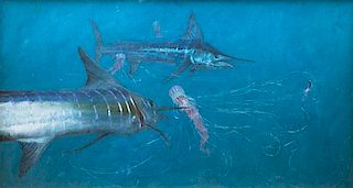 Striped Marlin 12 by Stanley Meltzoff