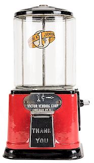 Victor Vending Corp. 1 Cent Model K Gumball Vendor.