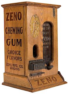 Zeno Mfg. Co. 1 Cent Chewing Gum Vendor.