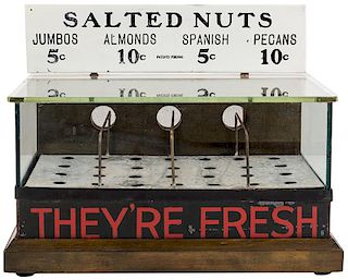 Salted Nuts 4 Compartment Hot Nut Dispenser.