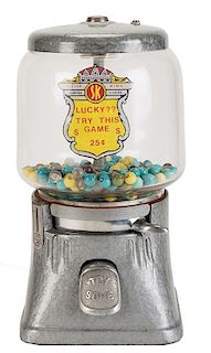 Silver King Corp. 25 Cent “Lucky Try This Game” Giant Ace Vendor.