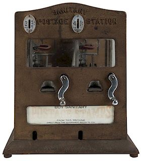 Schermack Products Corp. 5 Cent / 10 Cent Sanitary Postage Station Model 45-310 Stamp Vendor.