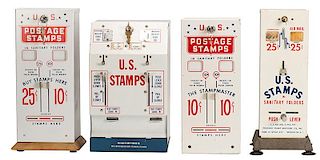 Four U.S. Postage Stamp Machines.
