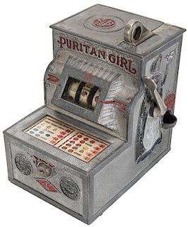 O.D. Jennings Company 5 Cent Puritan Girl Trade Stimulator.