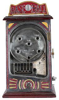 Pace Mfg. Co. 1 Cent Reproduction Baseball Trade Stimulator.
