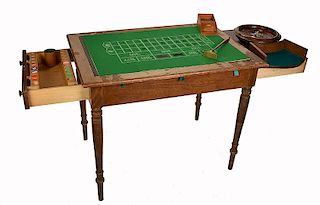 H.C. Evans Casino Game Table.