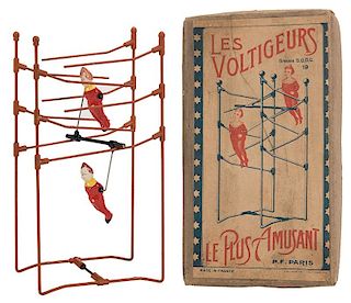 French Acrobatic Clowns Toy Set “Les Voltigeurs”.