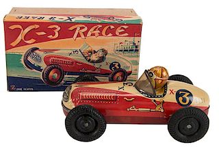 Bandai X—3 Friction Race Car Toy.
