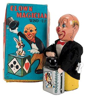 T.N. Clown Magician Wind-Up Toy.