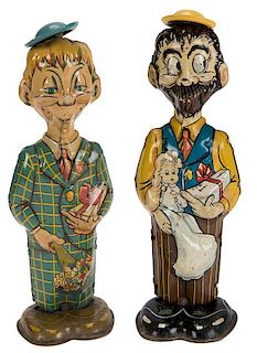 Pair of Louis Marx Tin Litho Wind-Up Toys.