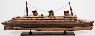 Four Models of Historic Ships.
