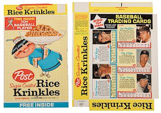 Sugar Coated / Frosted Rice Krinkles. Lot of Over 20 Prototype Cereal Boxes.