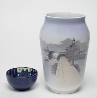 Royal Copenhagen Porcelain- Vase & Bowl