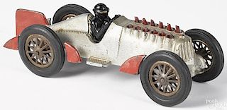 Large Hubley cast iron exhaust flame racer