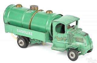 Arcade cast iron Mack Gasoline tanker truck