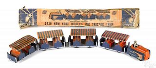 Arcade cast iron 1939 New York World's Fair tracto