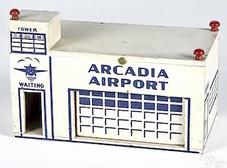 Arcade painted wood Arcadia Airport