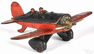 Hubley cast iron Lindy NR-211 airplane