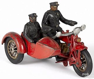 Hubley cast iron policeman motorcycle