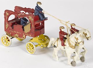 Kenton cast iron horse drawn Overland Circus wagon