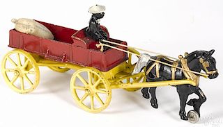 Kenton cast iron horse drawn farm wagon