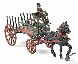 Pratt & Letchworth cast iron horse drawn dray wago