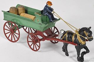 Kenton cast iron horse drawn delivery wagon