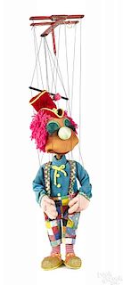 Contemporary clown marionette