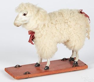 German stick leg sheep pull toy