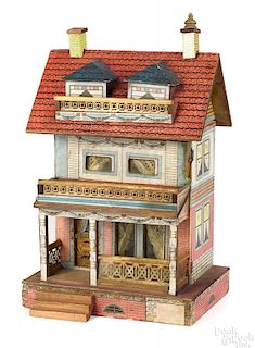 Bliss paper litho on wood doll house