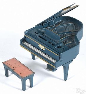 Arcade cast iron Cable piano and bench