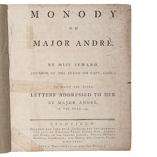 Major Andre, Monody, 1781