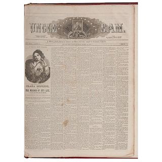 Bound Volume of Confederate Newspapers, Many Titles Represented