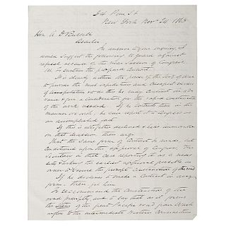 Transcontinental Railroad, Two Letters Discussing Financing and Construction