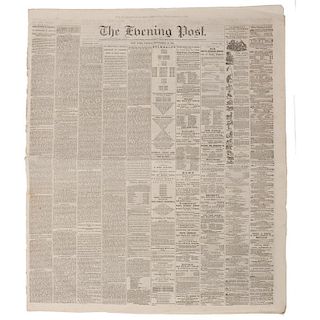 Gettysburg Dedication, The Evening Post, New York, November 20, 1863