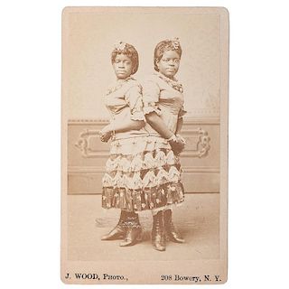 Conjoined African American Twins, Millie & Christine, CDV