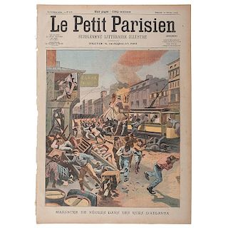 Atlanta Race Riots of 1906, Le Petit Parisien Front Cover Illustration