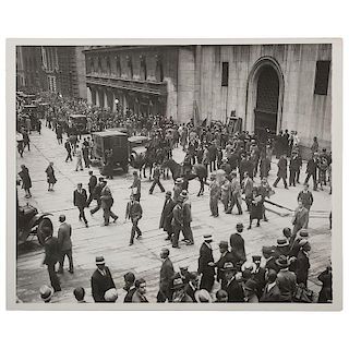 1929 Stock Market Crash, Press Photograph