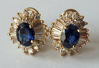 Earrings Sapphire