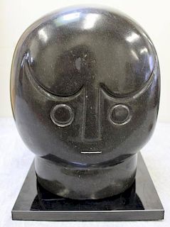 CHIWAWA, Edward. Carved Stone Head.