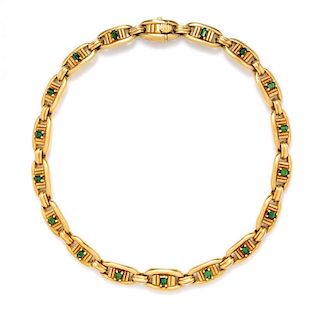An 18 Karat Yellow Gold and Tourmaline Necklace, Barry Kieselstein-Cord, Circa 1976, 94.20 dwts.