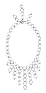 An 18 Karat White Gold and Diamond Necklace, 32.80 dwts.