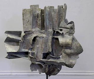 CHINNI, Peter. 1961 Abstract Bronze Sculpture