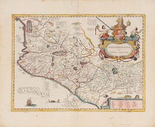 JANSSON, Joannes (1588-1664) Nova Hispania et Nova Galicia. [Amsterdam], ca 1639.