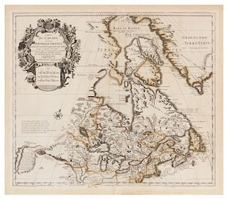 MORTIER & DELISLE . Carte du Canada ou de la Nouvelle France ....[ca. 1708]. FIRST EDITION, FIRST STATE.