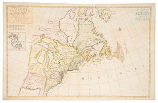 MORTIER, Pieter (1661-1711). Carte nouvelle de L'Amerique Angloise Contenant la Virginie....Amsterdam: Pieter Mortier, [1700]