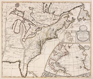 SENEX, John (d.1740) A New Map of the English Empire in America viz Virginia, New York, Maryland, New Iarsey... [London], 171
