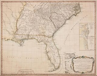 LAURIE, Robert and James WHITTLE. A New and General Map of the Southern Dominions Beloning to the United States of America. 1